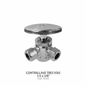 CONTRALLAVE 1/2X3/8"TRES VIAS