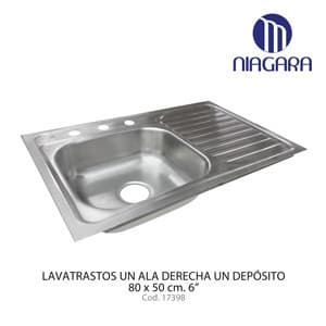 LAVAT 1 ALA DER 1 DEP 80X50 6" NIAGARA (DV)