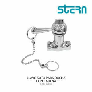 LLAVE AUTO P/DUCHA C/CADENA LA
