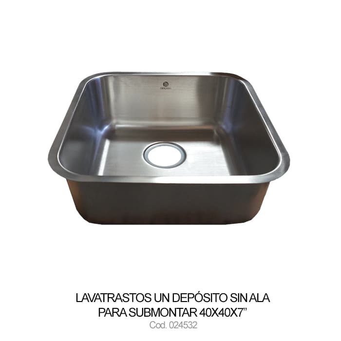 LAVAT 1 DEP S/ALA DE SUBMONTAR 40X40X7" NIAGARA