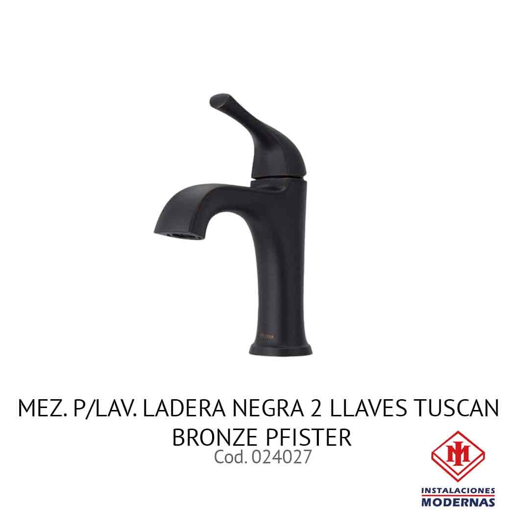 MEZ. P/Lavamanos. LADERA NEGRA 2 LLAVES TUSCAN BRONZE PFISTER