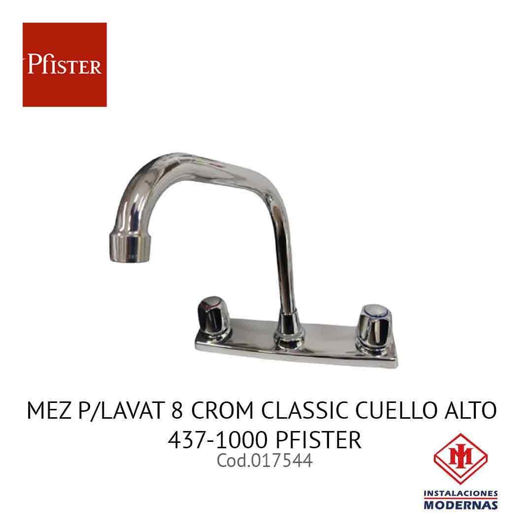 MEZ P/LAVAT 8  CROM  CLASSIC CUELLO ALTO 437-1000 PFISTER