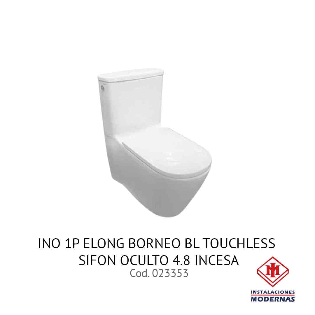 INODORO 1P Elong Borneo Bl Touchless sifon oculto 4.8 INCESA
