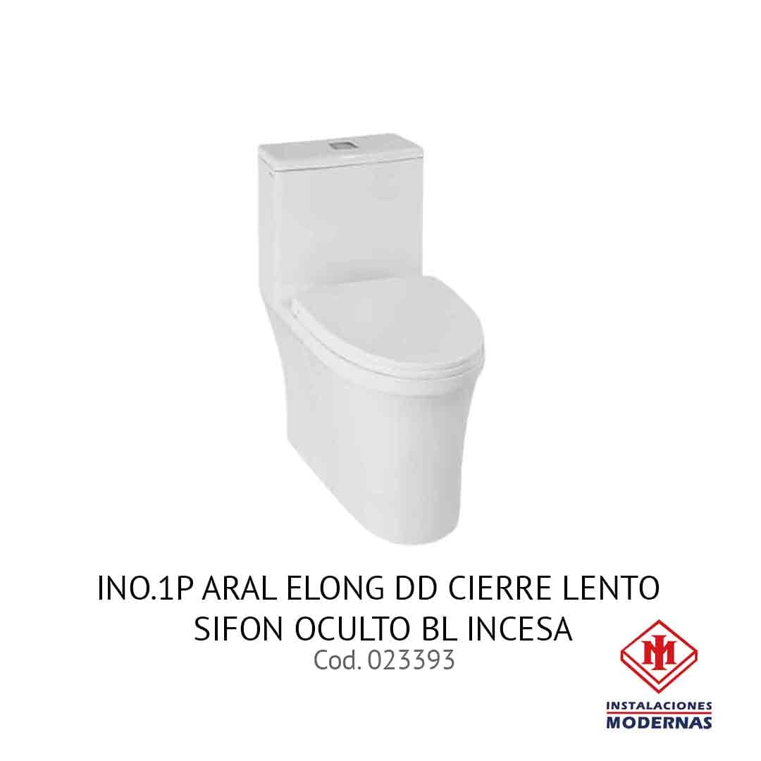 INODORO.1P ARAL elong DD cierre lento sifon oculto Bl INCESA