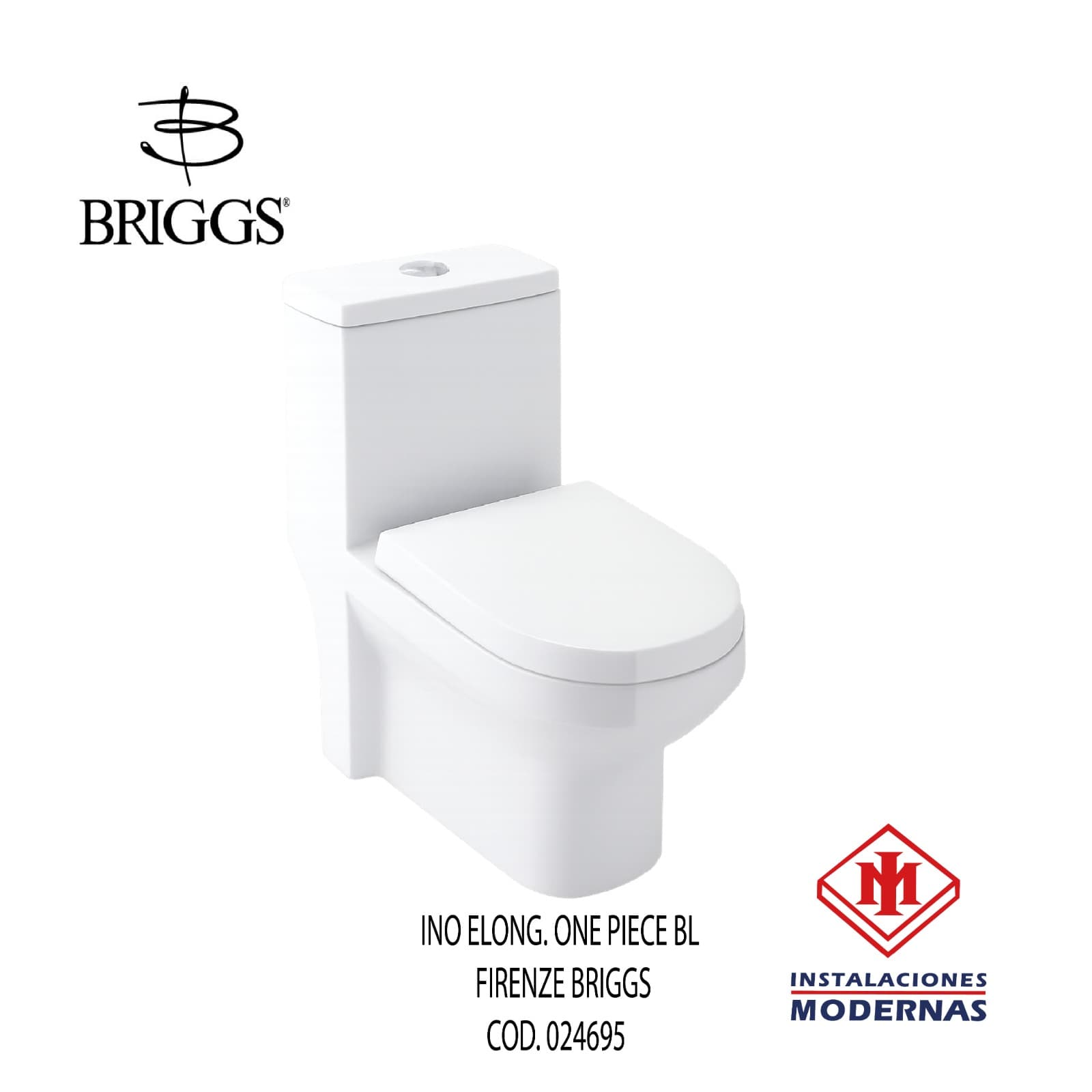 INODORO ELONG. ONE PIECE BL FIRENZE BRIGGS