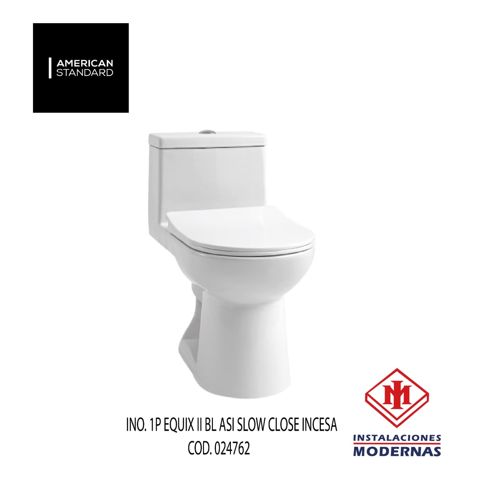 INODORO. 1P EQUIX II BL ASI SLOW CLOSE INCESA