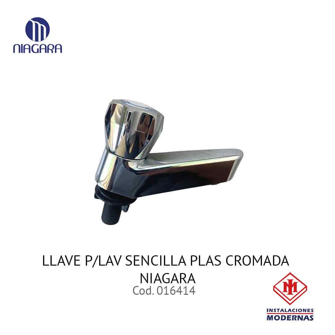 LLAVE P/Lavamanos SENCILLA PLAS CROMADA NIAGARA