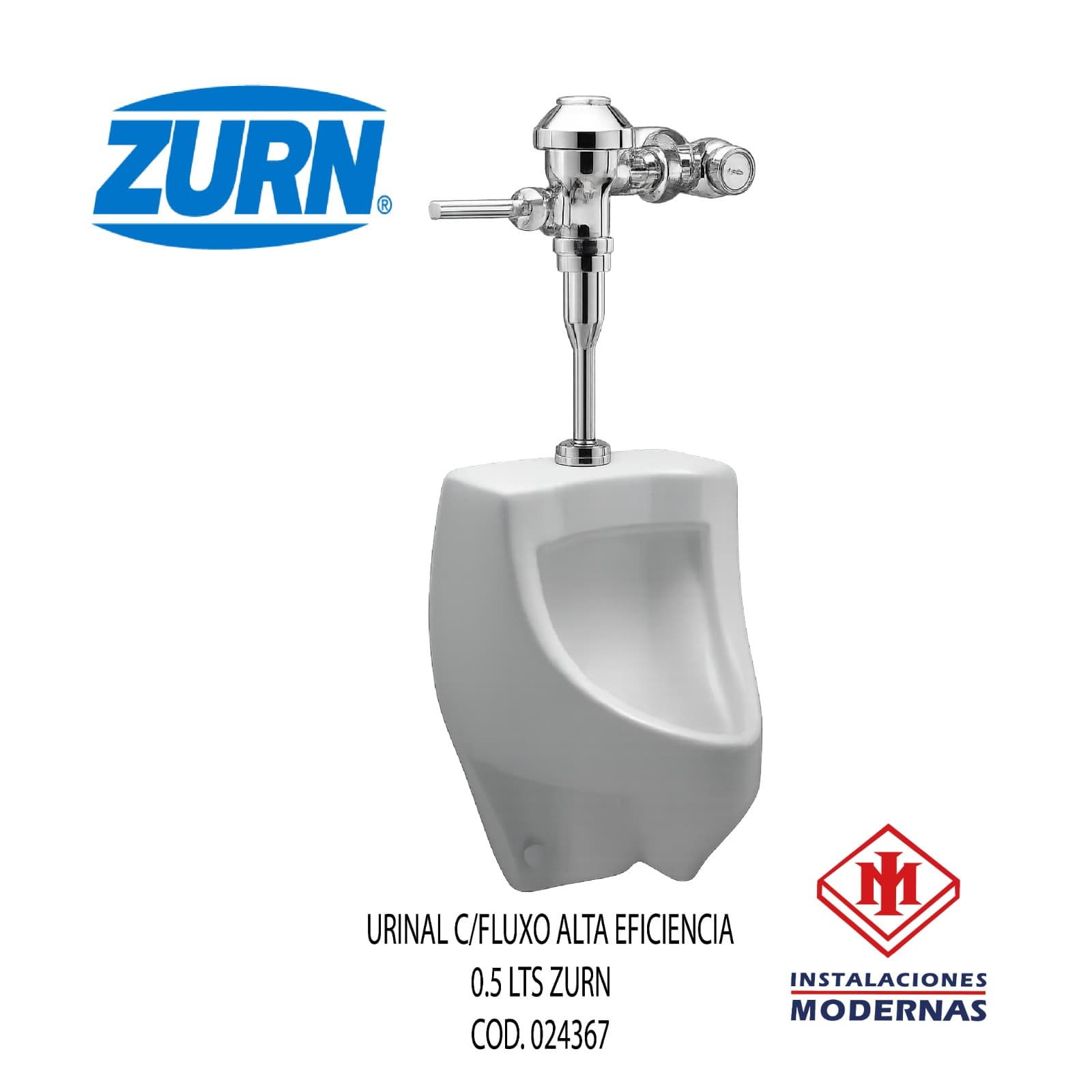 URINAL C/FLUXO ALTA EFICIENCIA 0.5 LTS ZURN