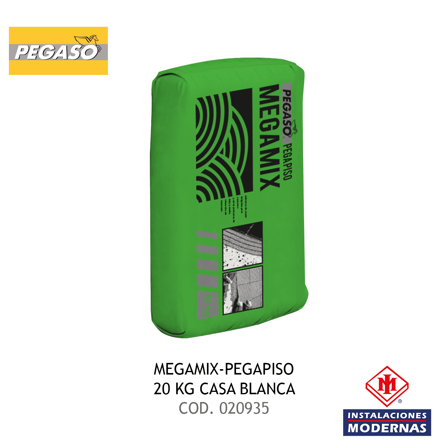 MEGAMIX-PEGAPISO 20 KG CASA BLANCA