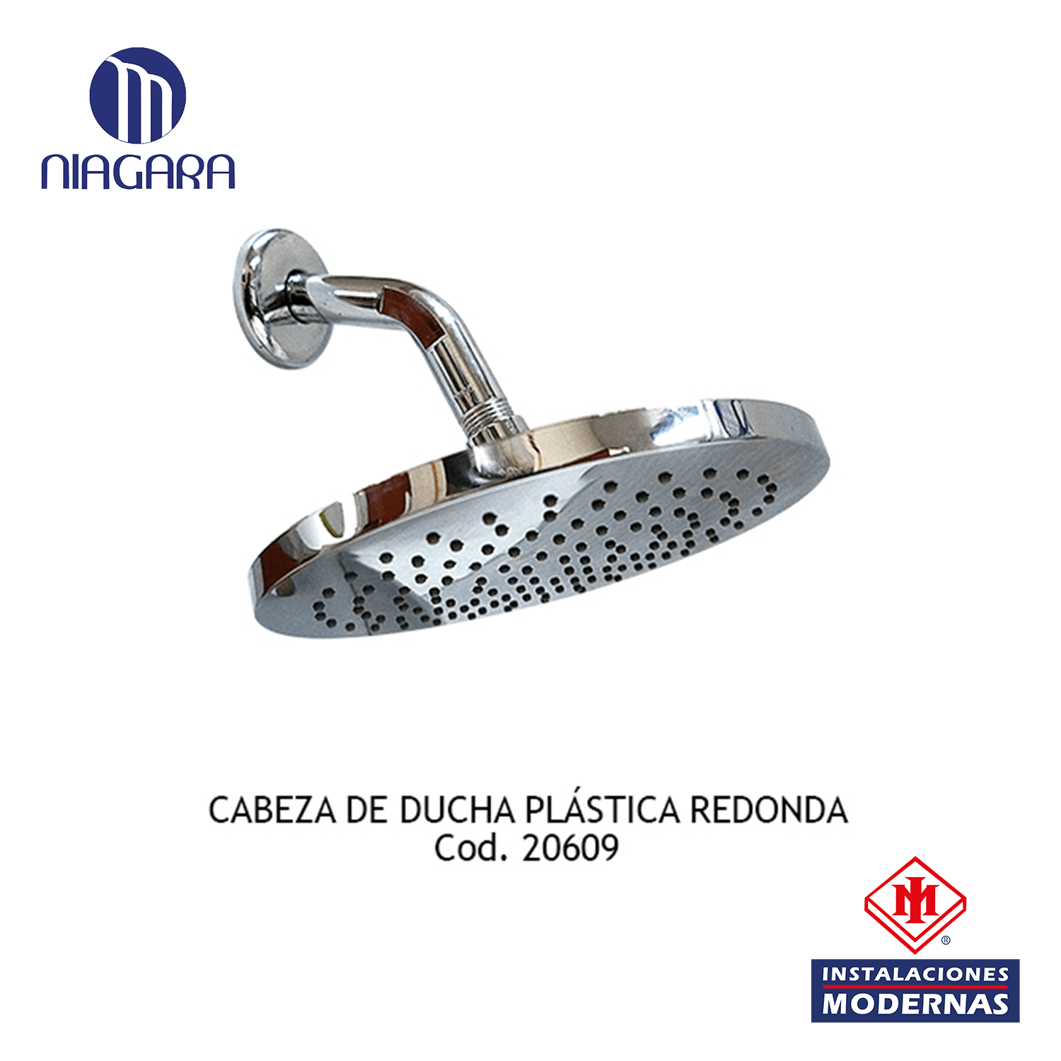 CABEZA DE DUCHA PLAS BL REDONDO TS-8001