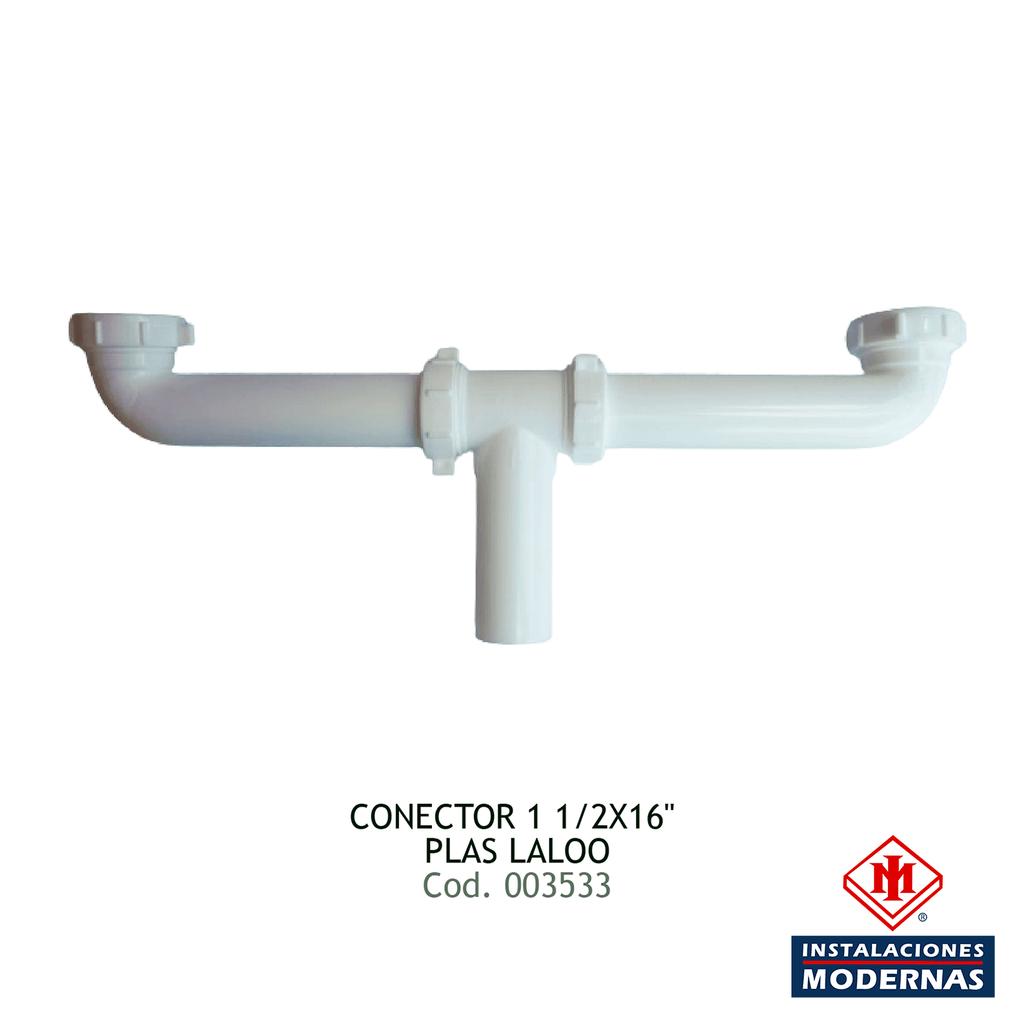 CONECTOR 1 1/2X16" PLAS LALOO