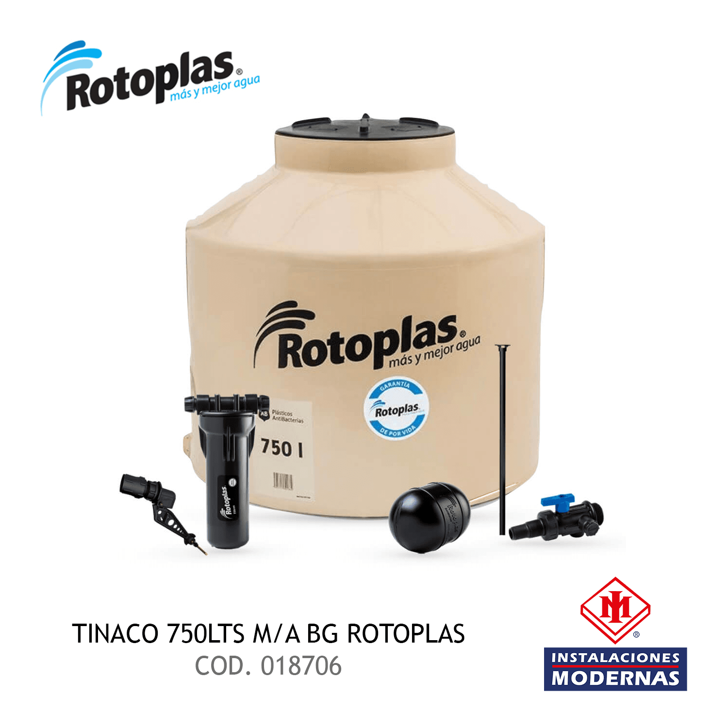 TINACO 750LTS M/A BG ROTOPLAS