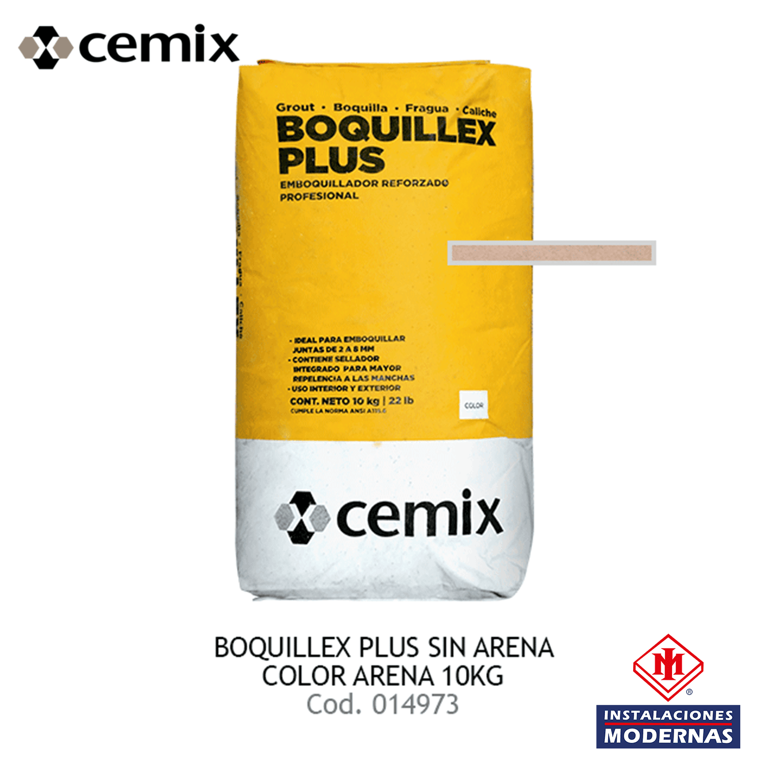 BOQUILLEX PLUS S/ARENA ARENA 10KG CEMIX